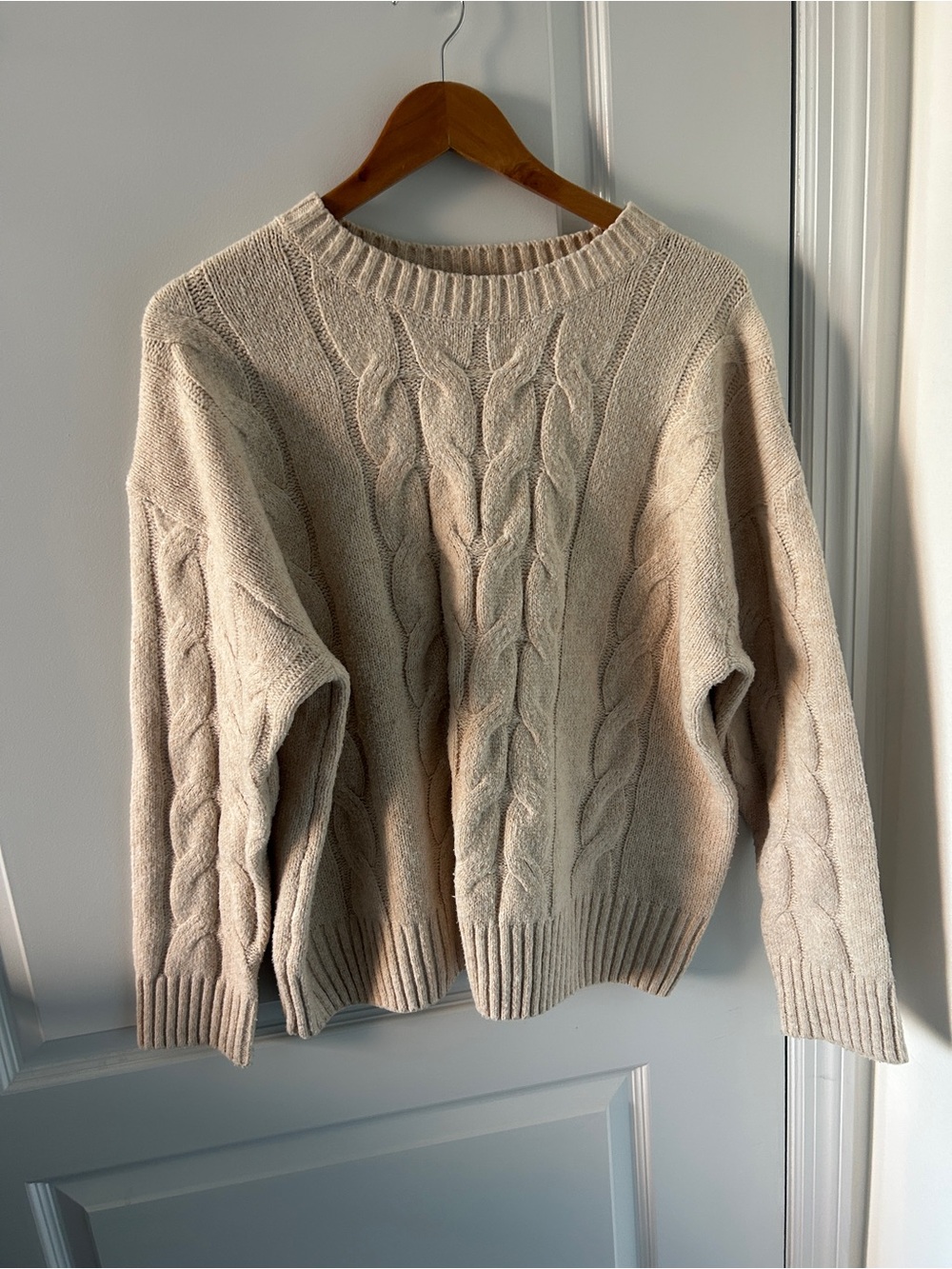 Dazy Pink Cableknit Sweater